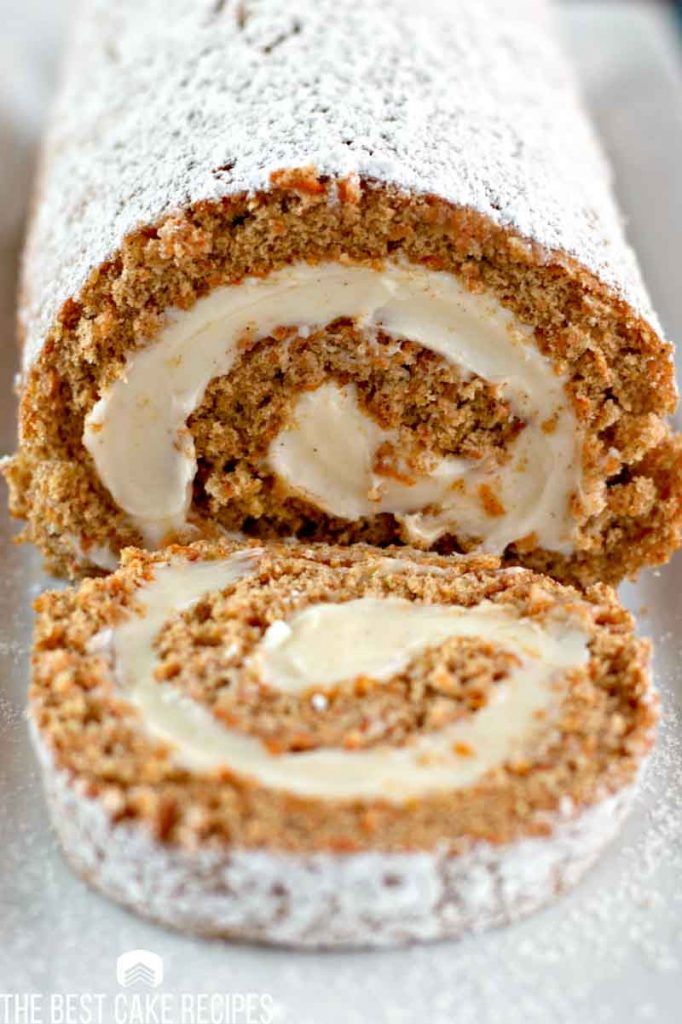 Carrot Cake Roll With Cream Cheese Filling The Best Cake Recipes