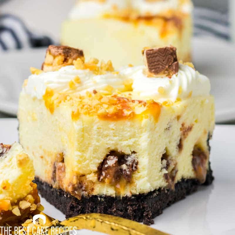 snickers cheesecake with oreo crust