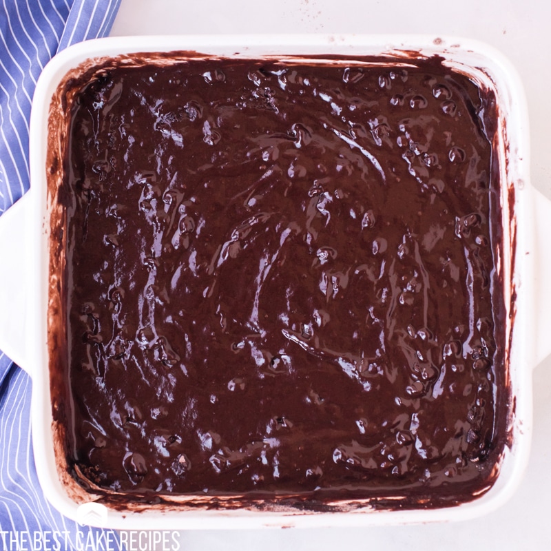 unbaked chocolate crazy cake