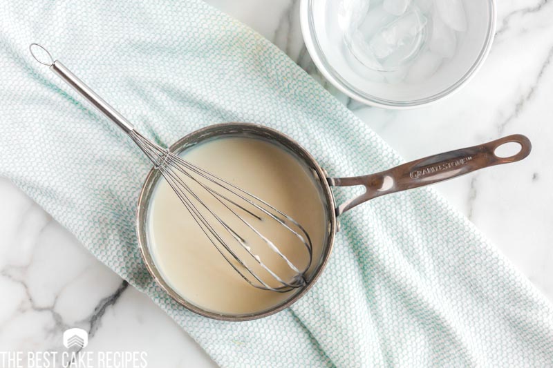 flour roux in a saucepan
