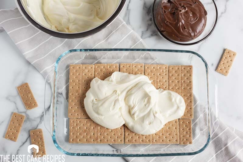 cool whip over graham crackers