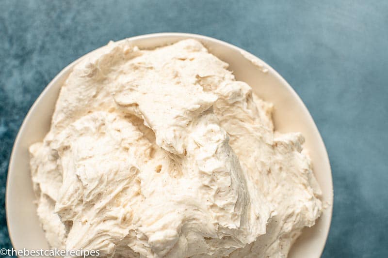 bowl of cinnamon buttercream