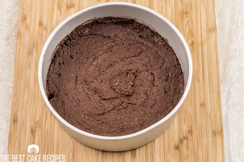 unbaked chocolate cake