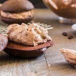 whoopie pie with mocha frosting