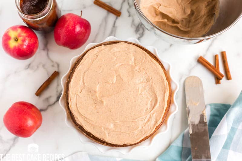 frosted apple butter cake