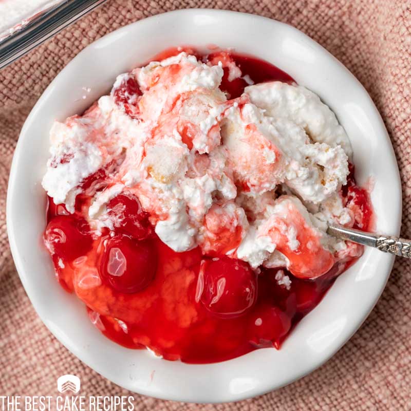 Old Fashioned No Bake Cherries in the Snow Dessert