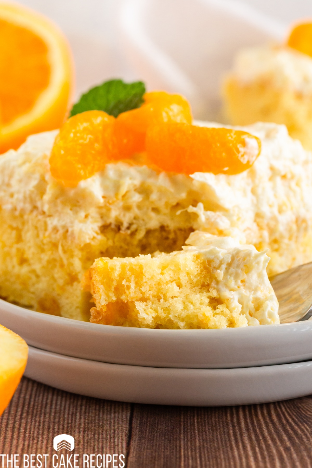 Mandarin Orange Cake Recipe With Pineapple Whipped Frosting