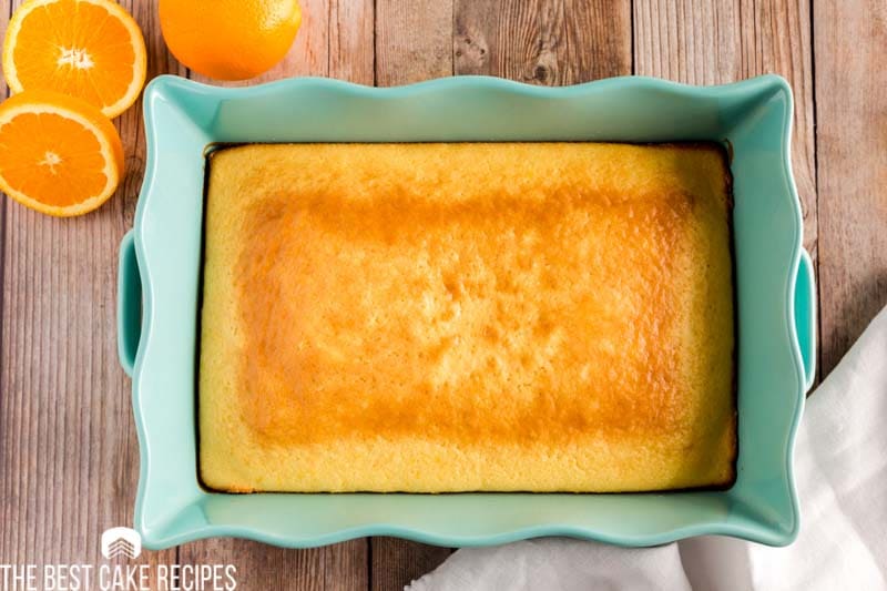 baked mandarin orange cake