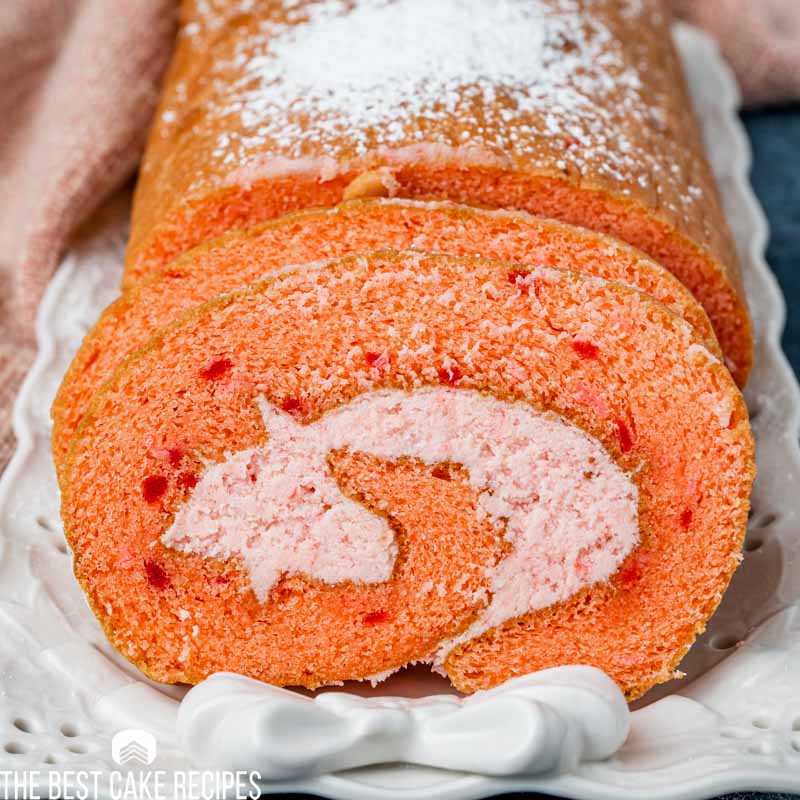 cake roll made from a cake mix