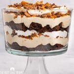 layered cake, peanut butter trifle