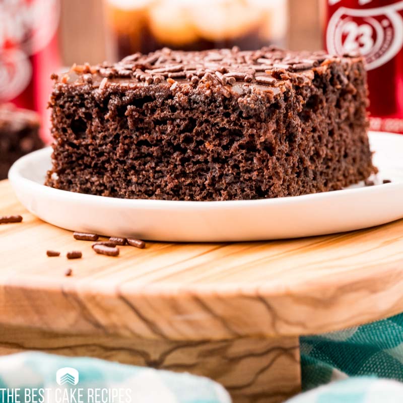 a closeup of chocolate cake on a plate