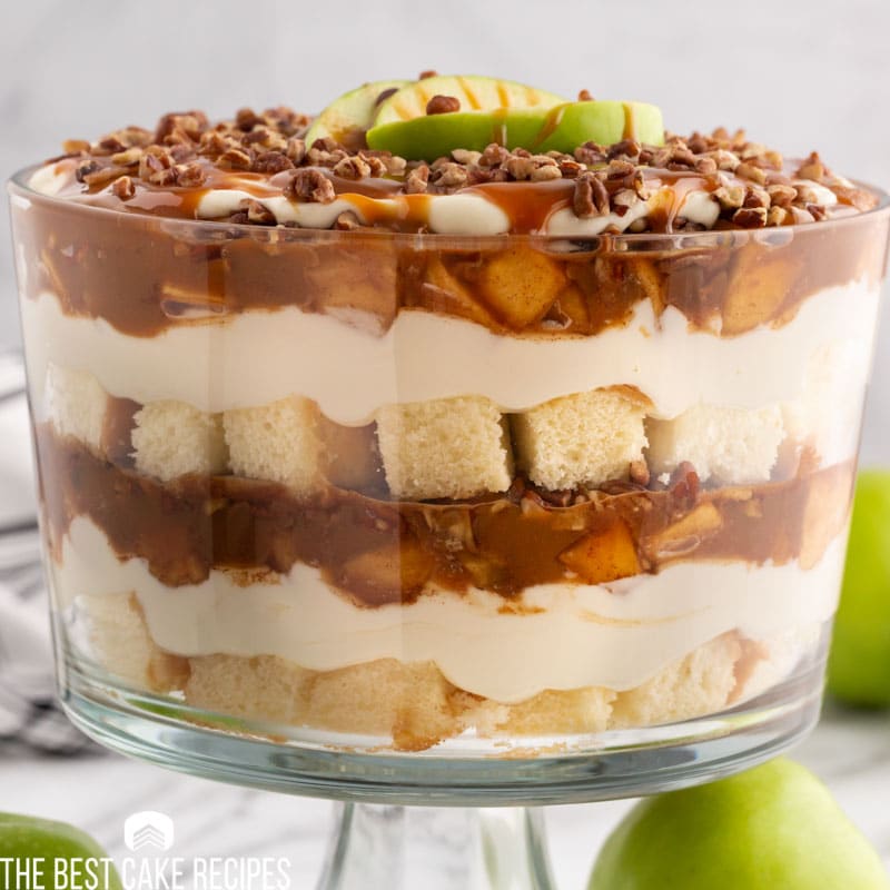 layered caramel apple dessert