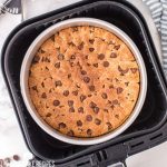 cookie cake in an air fryer