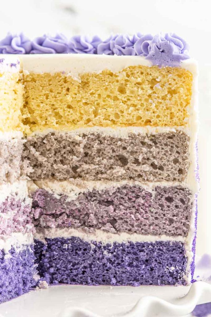 How to Create an Ombre Glitter Cake, vegetable, buttercream, cake, milk,  recipe