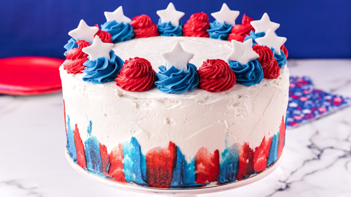 4th Of July Cake With Red And Blue Jello The Best Cake Recipes 0344